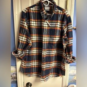 New Timberland Men's Plaid Button Up Flannel Size Extra Large Outdoors NWT